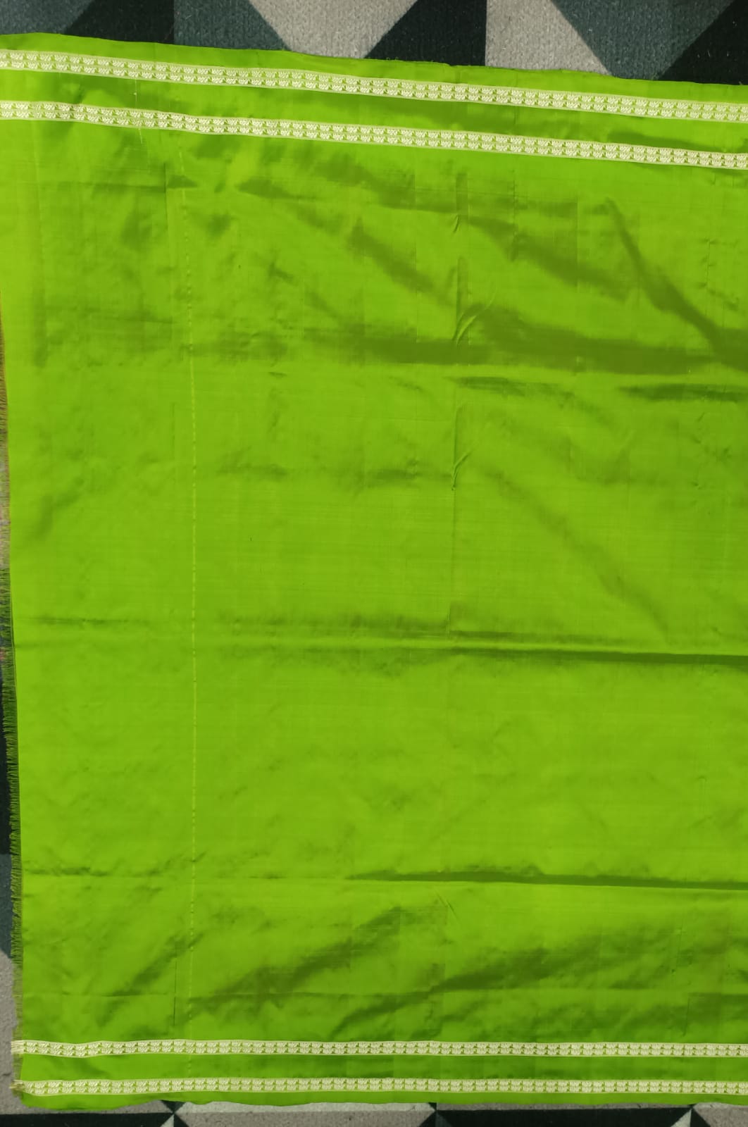 Magenta Parrot Green Sri Mandir Sambalpuri Silk Saree