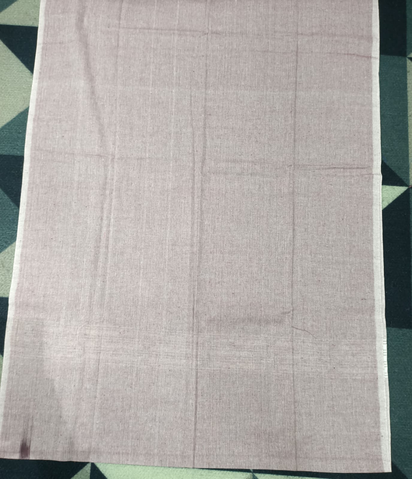 Maroon Brownish  Handwoven Odisha Ikat Unstitched Dress Material Set (Top 2.5m, Dupatt2.5m, Bottom 2m)