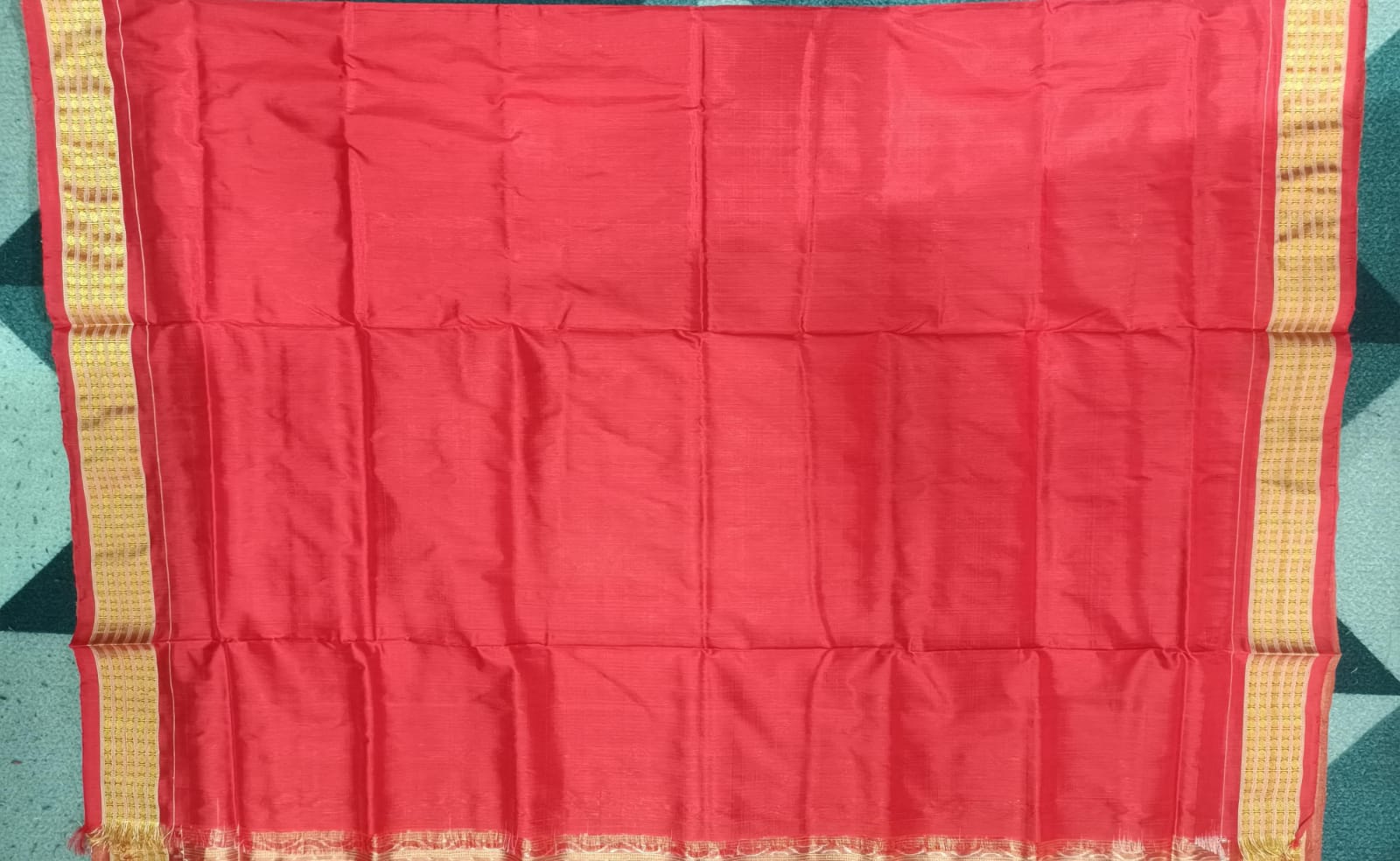 Black Maroon Tribal Half Tissue Sambalpuri Silk Saree