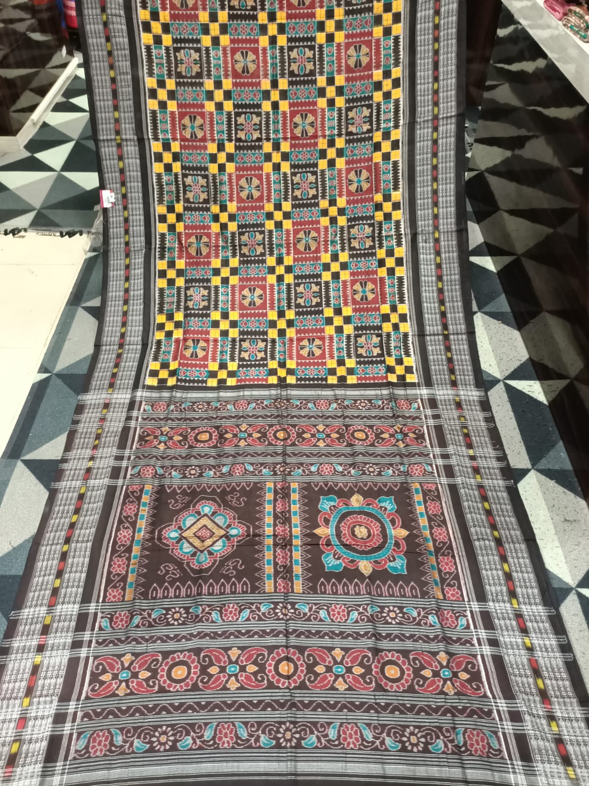 Multicolor Utkal Laxmi Sambalpuri Cotton Saree