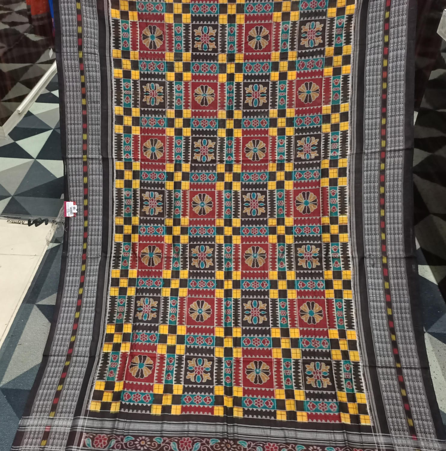 Multicolor Utkal Laxmi Sambalpuri Cotton Saree