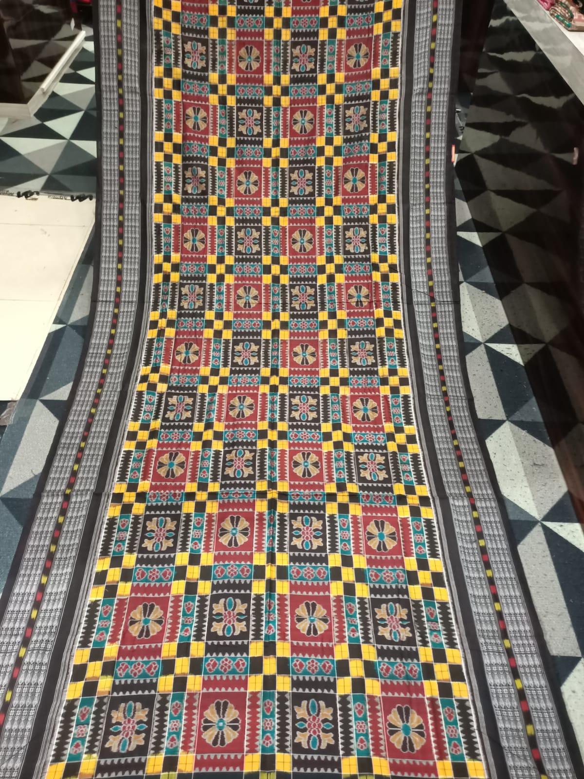 Multicolor Utkal Laxmi Sambalpuri Cotton Saree
