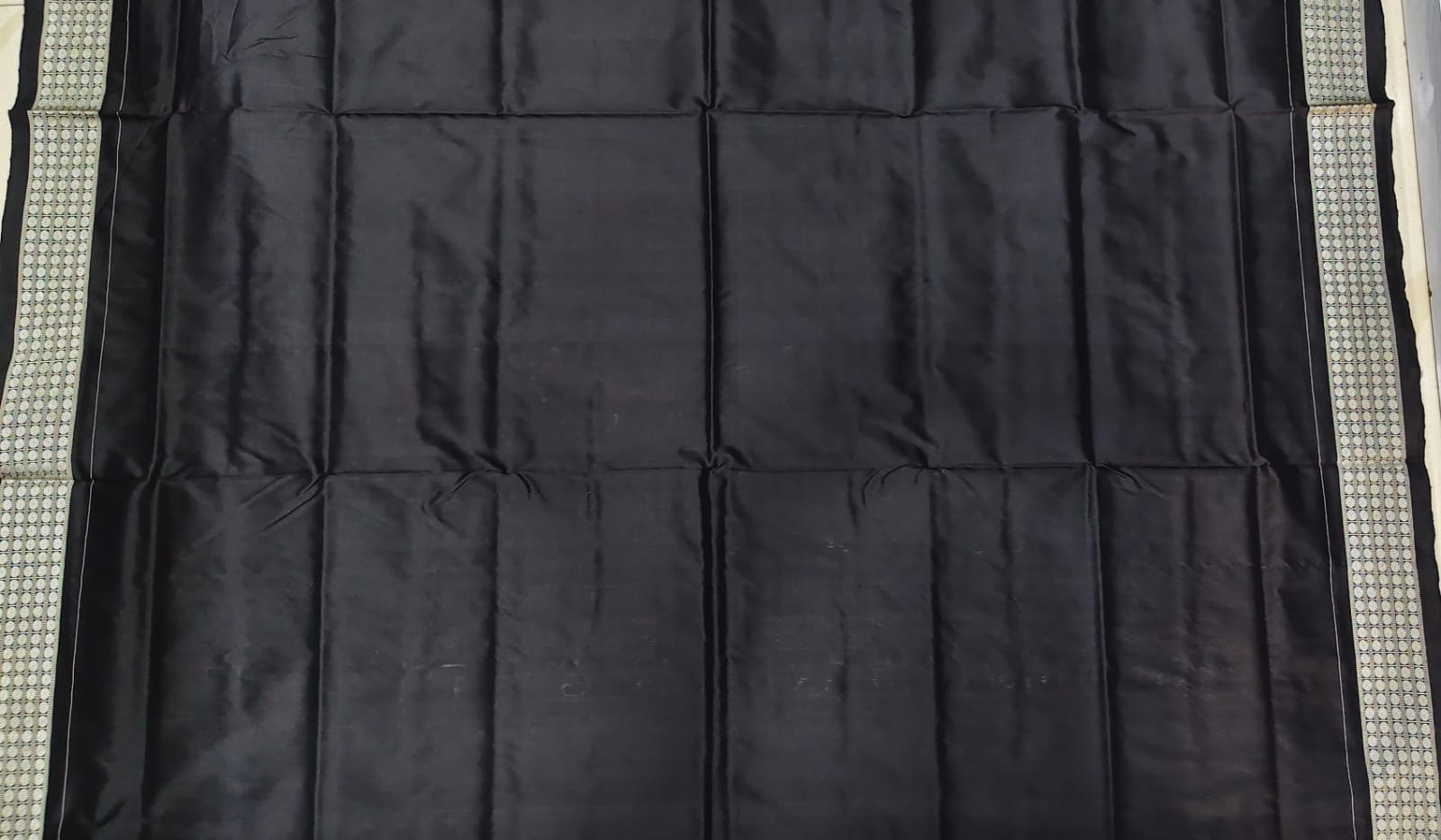 Black Dashavatar Design Sambalpuri Silk Saree