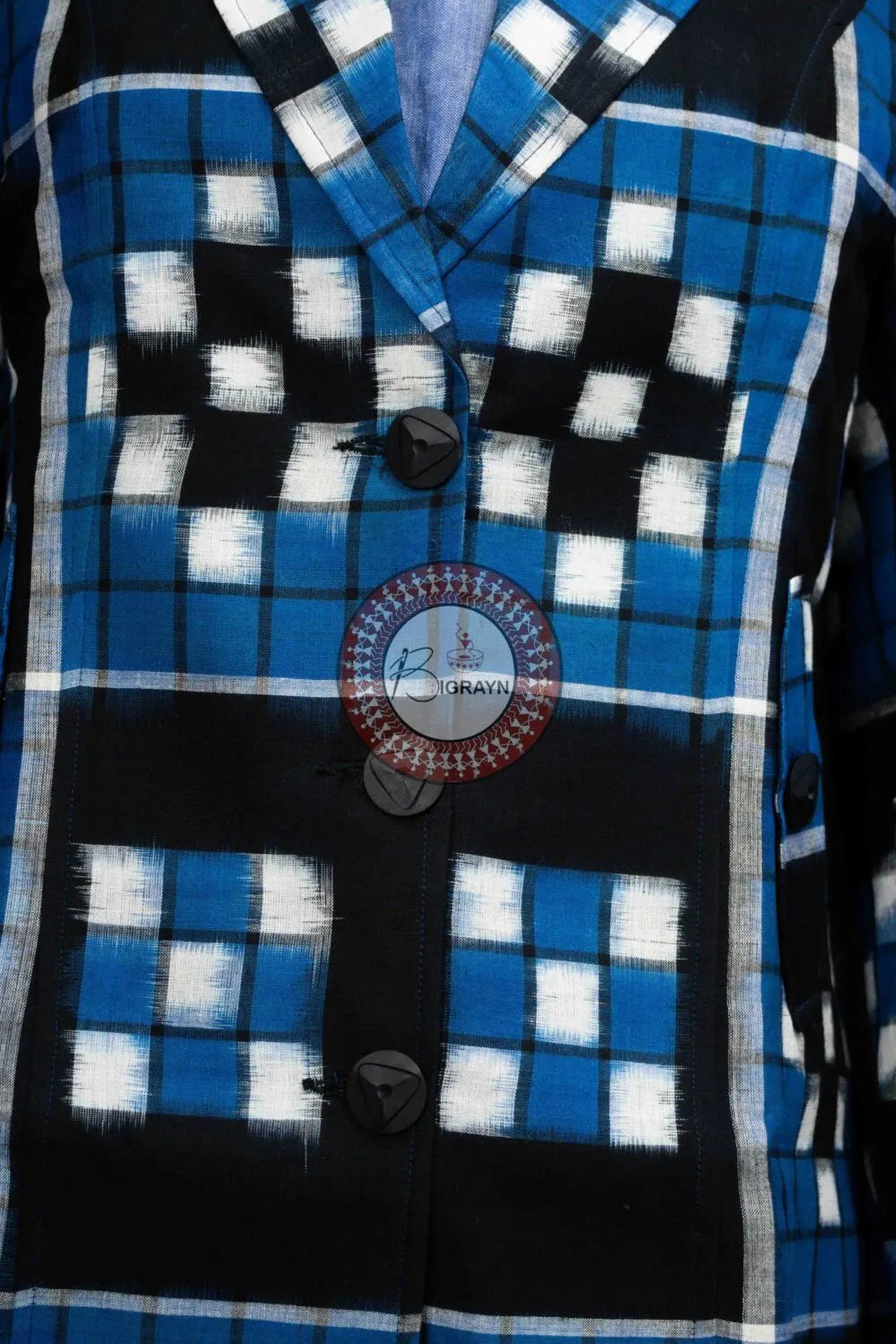 Blue Black Pasapali Women’s Blazer