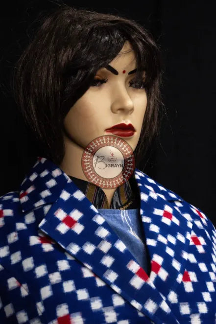 Blue Diagonal Pasapali Women’s Blazer